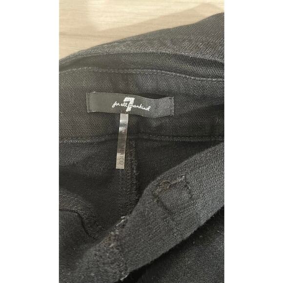 7 For All Mankind Women's Overall Dress in Black Sands Twill size 2 - Picture 8 of 11